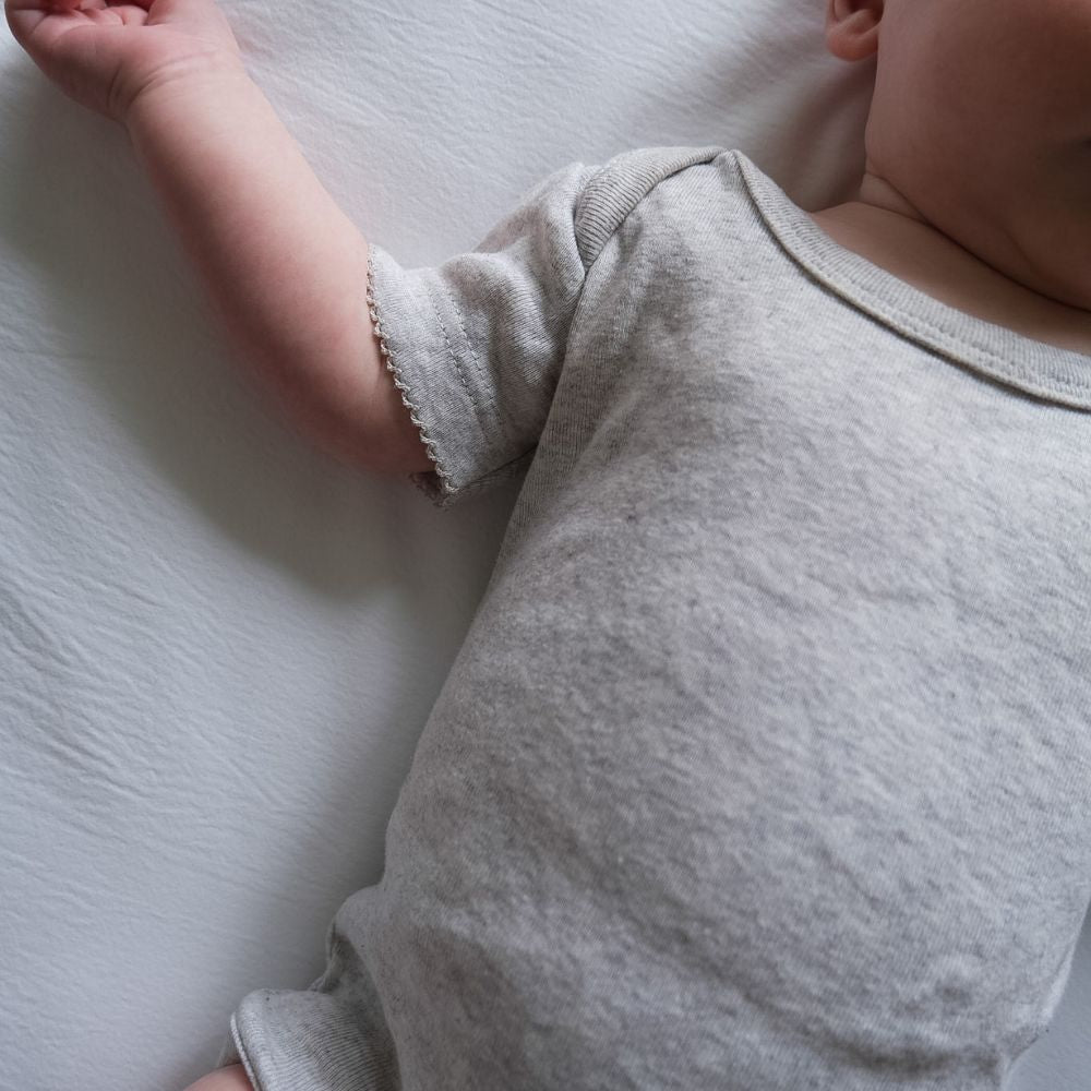 Tothemoon ☾ - Body - Short sleeve - Organic cotton - Light grey