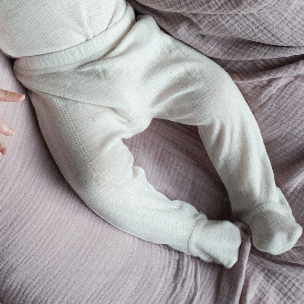 Tothemoon ☾ Tothemoon ☾ - Footed baby pants - 100% Wool - Moonbeam Clothing 50
