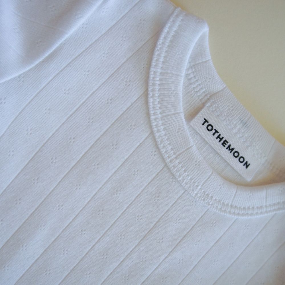 Body - Long sleeve - Organic cotton - Pointelle
