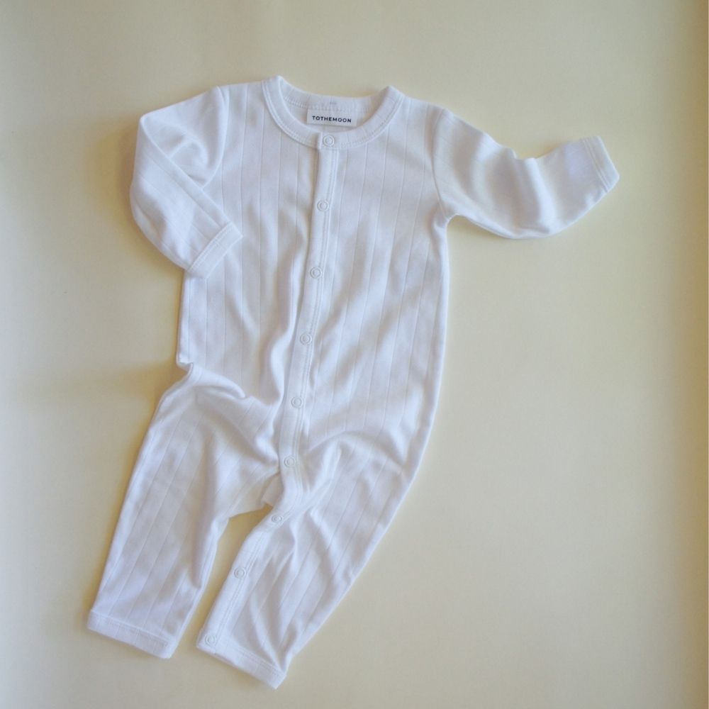 Jumpsuit - Organic cotton - Pointelle
