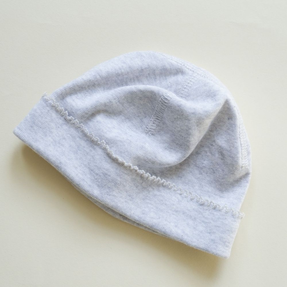 Tothemoon ☾ - Newborn beanie - Organic cotton - Light grey
