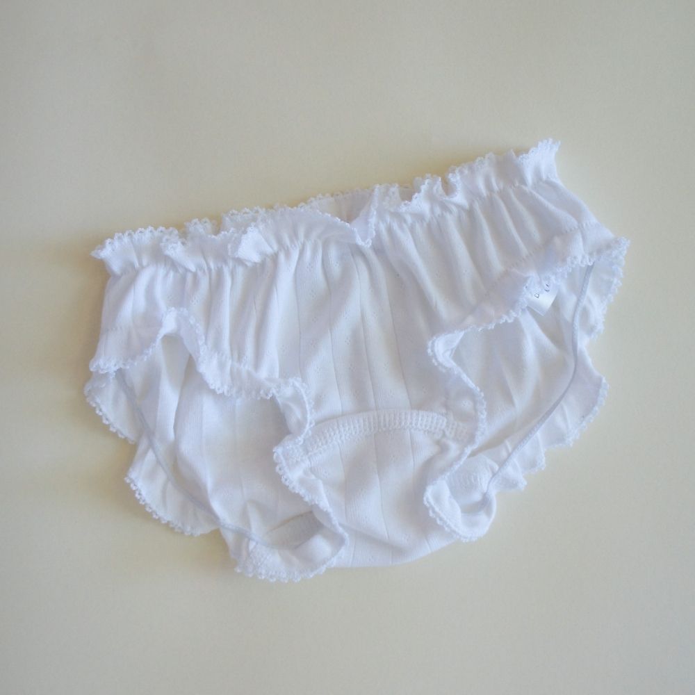 Undies with piquette - Organic cotton - Pointelle - 1 pack