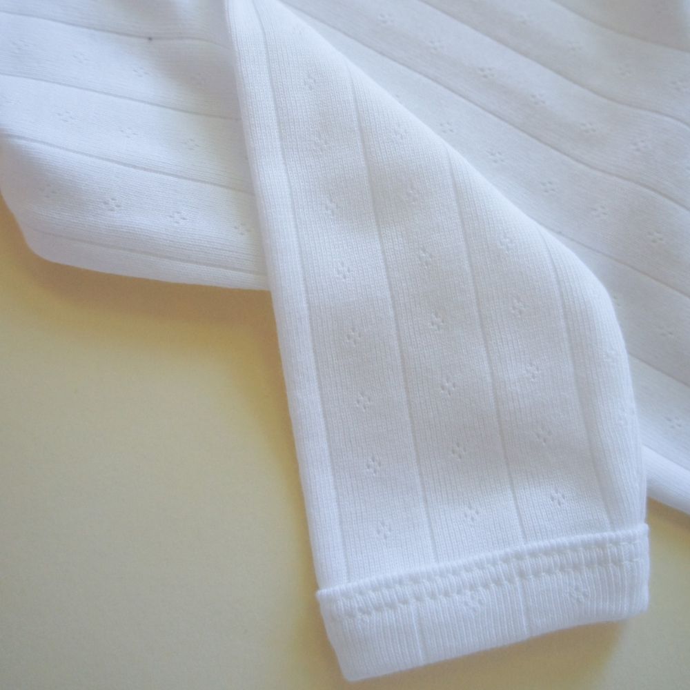 Body - Long sleeve - Organic cotton - Pointelle
