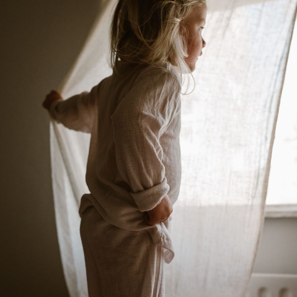 Kids Cardigan - 100% Wool - Moonbeam