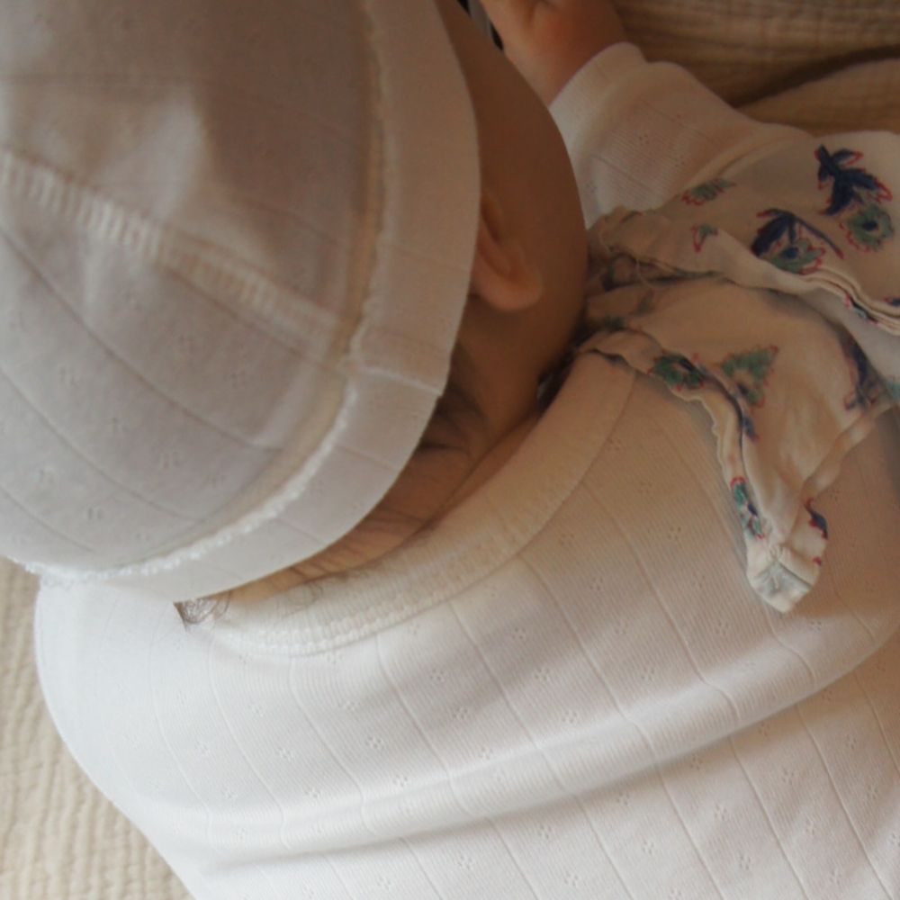 Newborn beanie - Organic cotton - Pointelle