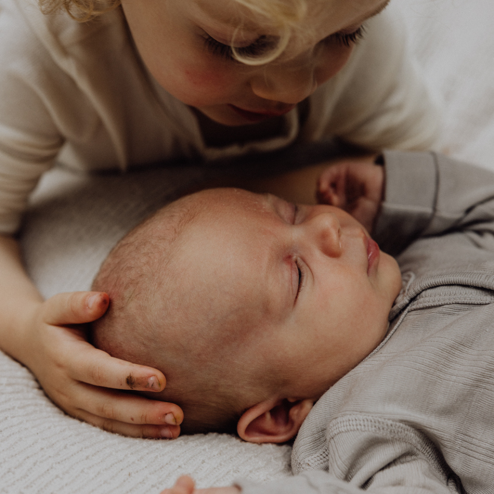 Tothemoon ☾ Tothemoon ☾ - Sleep suit - 2 in 1 Foot - Wool & silk - Needle pattern - Dove Clothing 50
