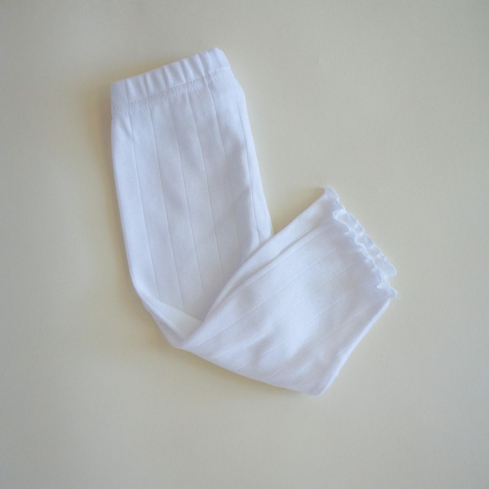 Baby pants - Curled ends - Organic cotton - Pointelle