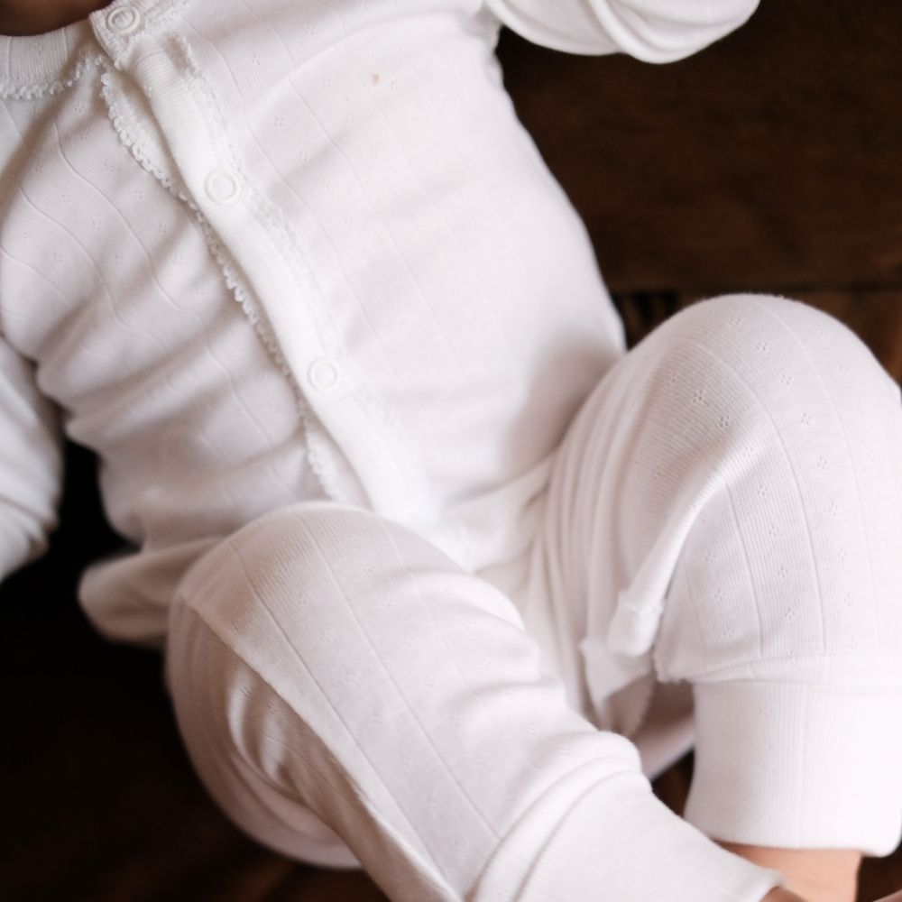 Sleep suit - 2 in 1 Foot - Organic cotton - Pointelle