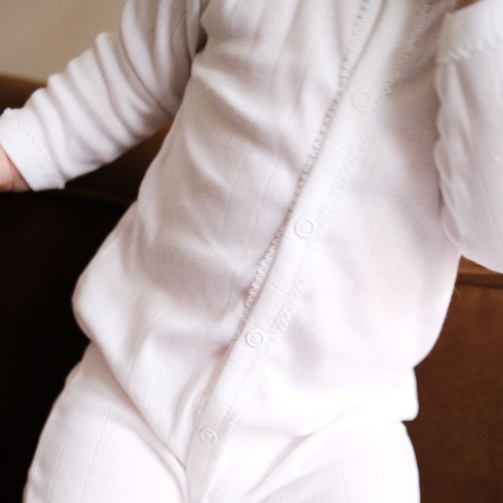 Sleep suit - 2 in 1 Foot - Organic cotton - Pointelle