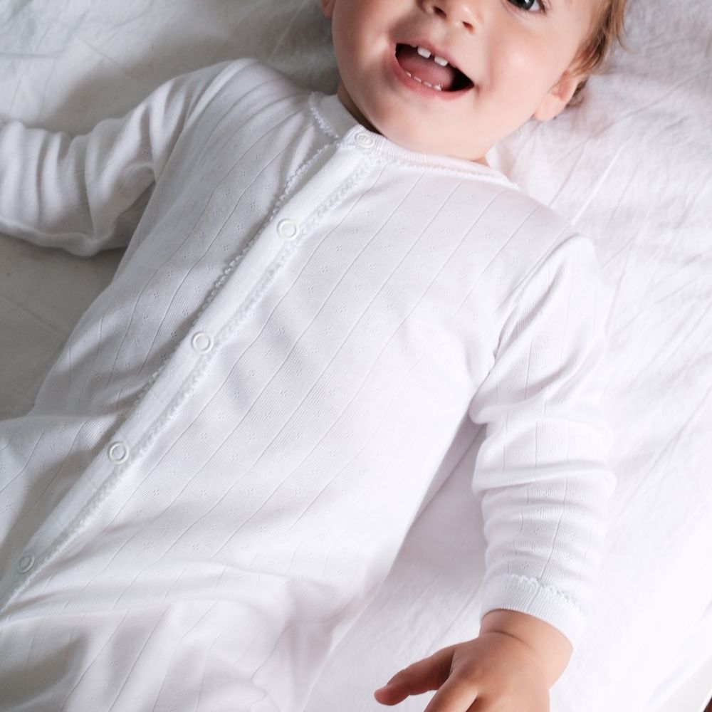 Sleep suit - 2 in 1 Foot - Organic cotton - Pointelle