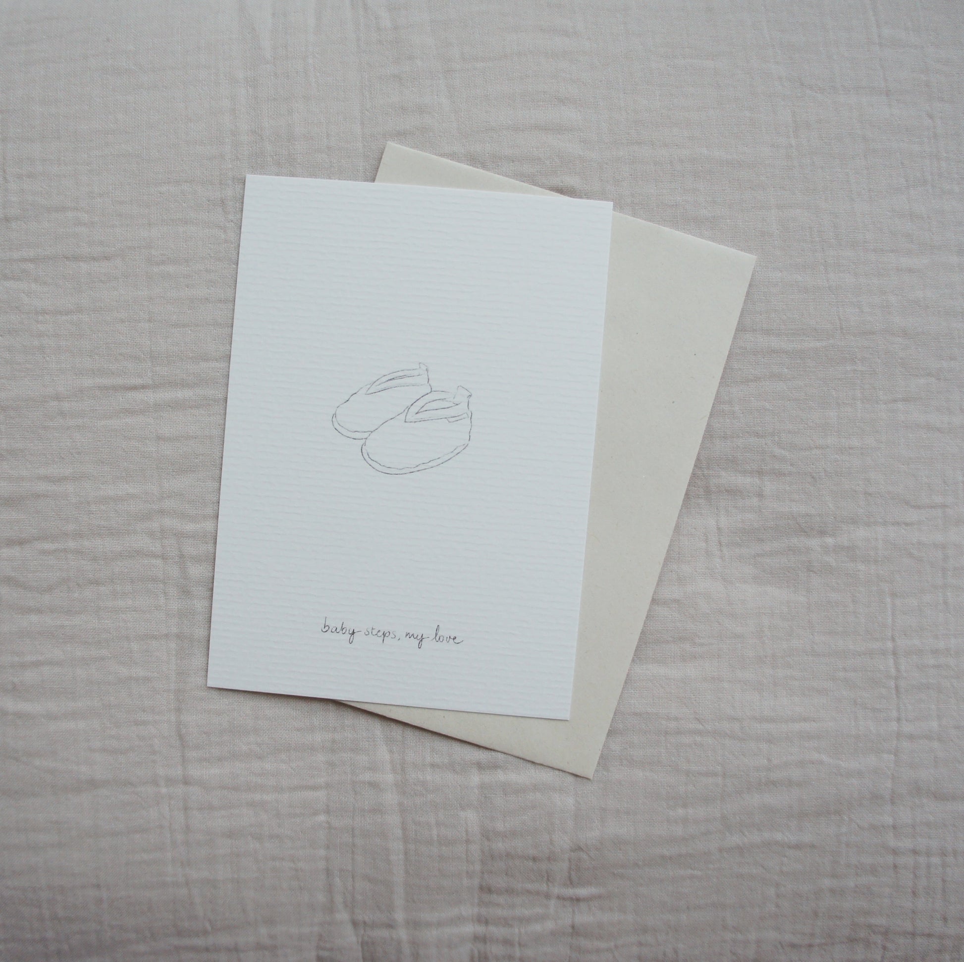 Tothemoon ☾ Post card - Hand-drawn - Designs for every moment Beddengoed Baby steps