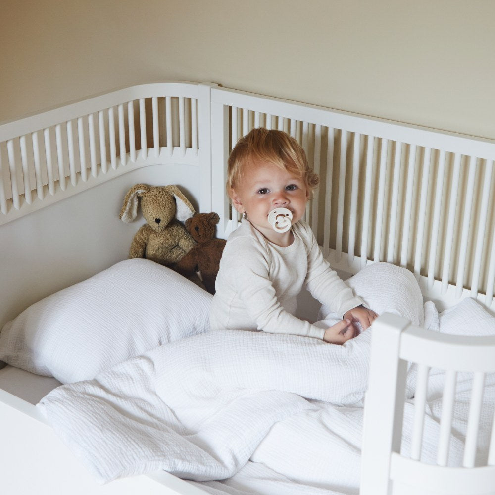 Tothemoon ☾ Tothemoon ☾ - Muslin junior bedding - Duvet cover & pillowcase - 100% Cotton - 140x100cm bedding Smokey Sand
