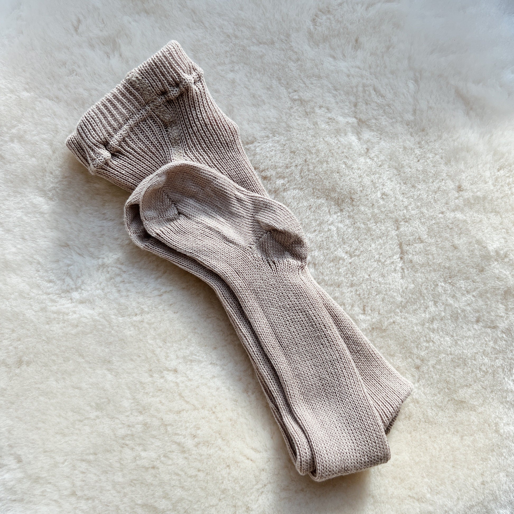 Tothemoon ☾ Baby tights - Organic cotton Socks & Tights Taupe / 56