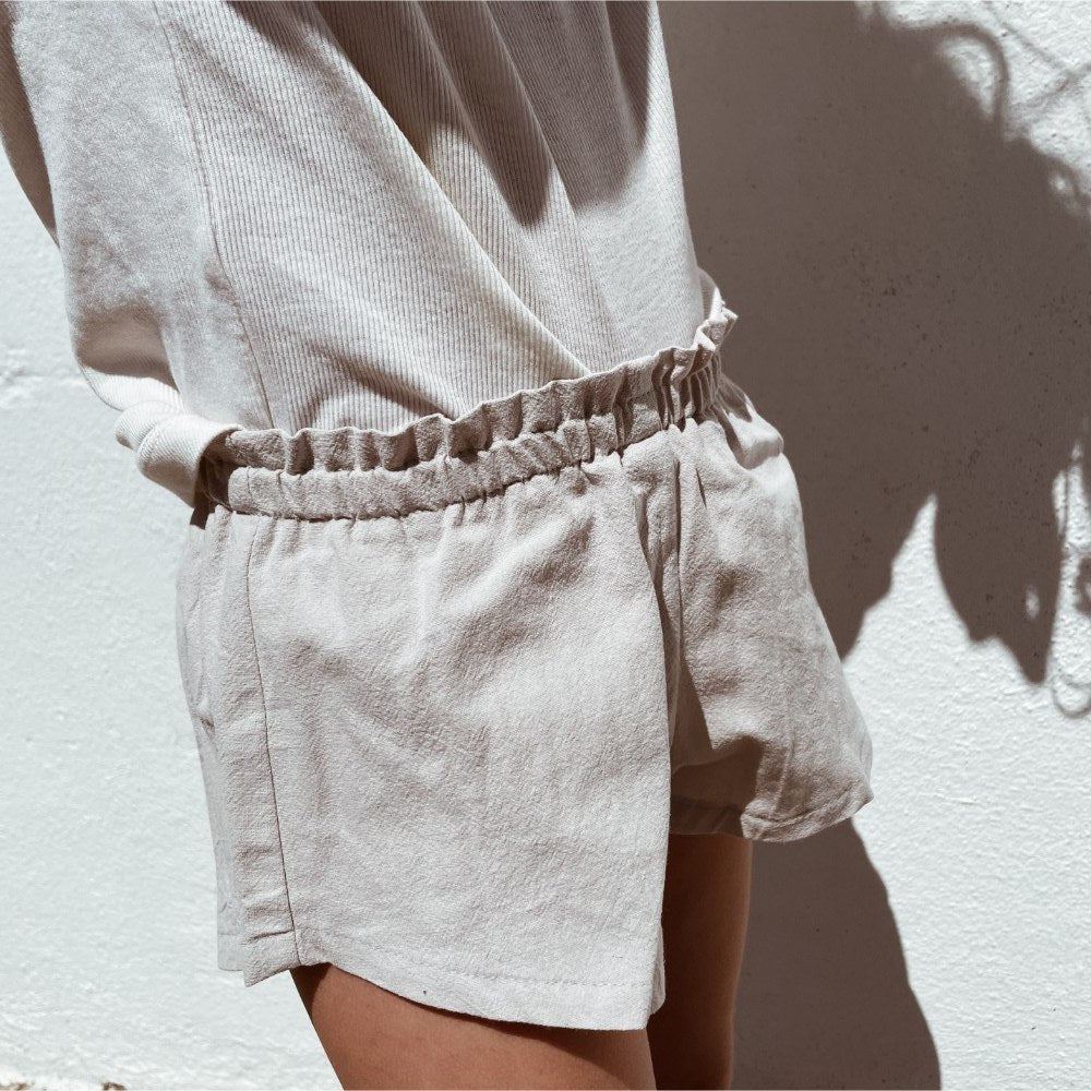 Tothemoon ☾ Tothemoon ☾ - Badu shorts - 100% Cotton - Handmade in Holland Outerwear Sand / 1Y