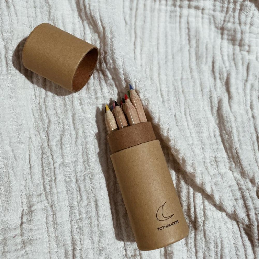 Tothemoon ☾ Tothemoon ☾ - Mini wooden pencils - Set of 12 - With carton case Create Default Title