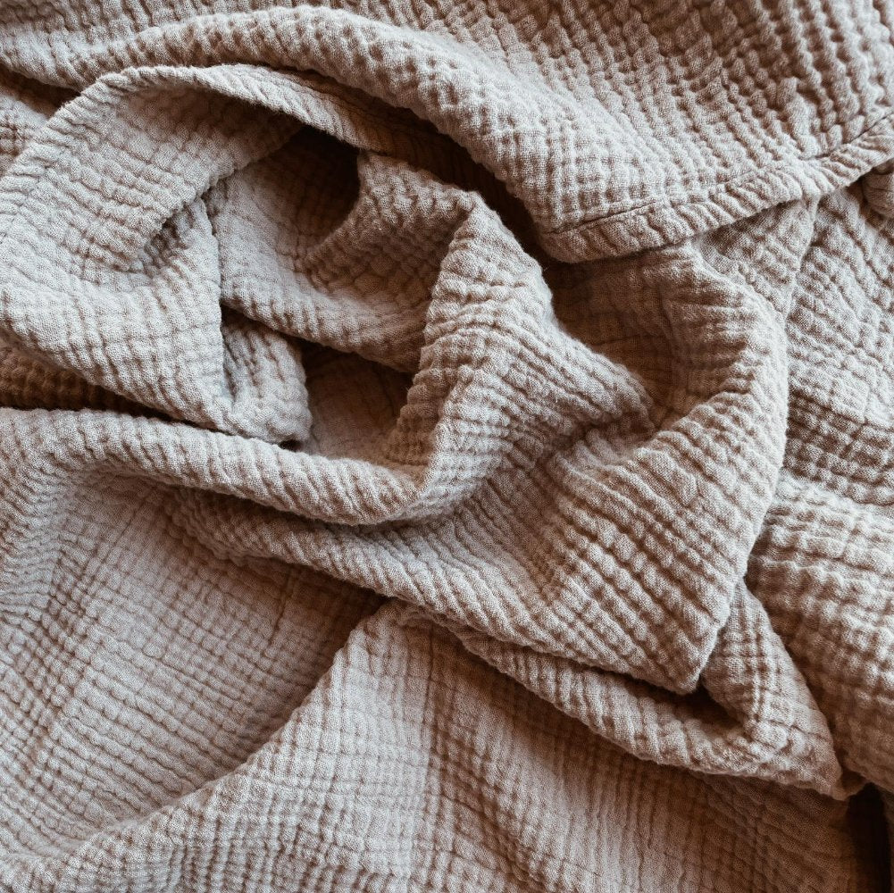 Tothemoon ☾ Tothemoon ☾ - Muslin Changing pad cover- Handmade in Holland changing mats & basket Taupe Brown