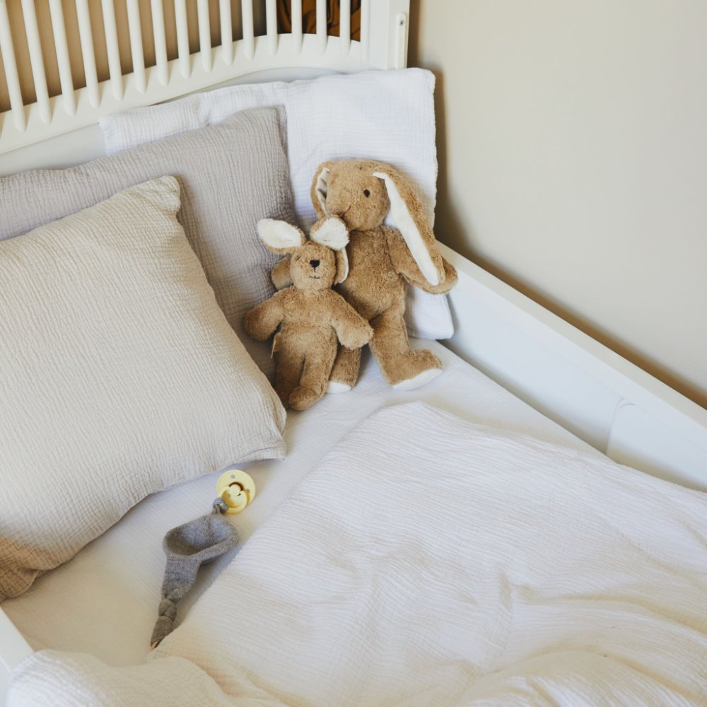 Tothemoon ☾ Tothemoon ☾ - Muslin junior bedding - Duvet cover & pillowcase - 100% Cotton - 140x100cm bedding Smokey Sand