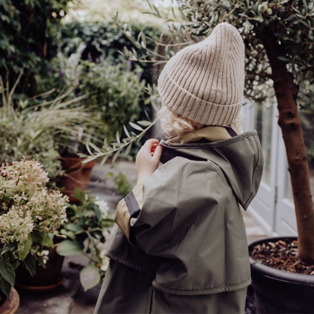 Tothemoon ☾ Beanie - 100% wool - Handmade in Portugal - For you & Mini Outerwear Beige / Baby (0-1 Years)