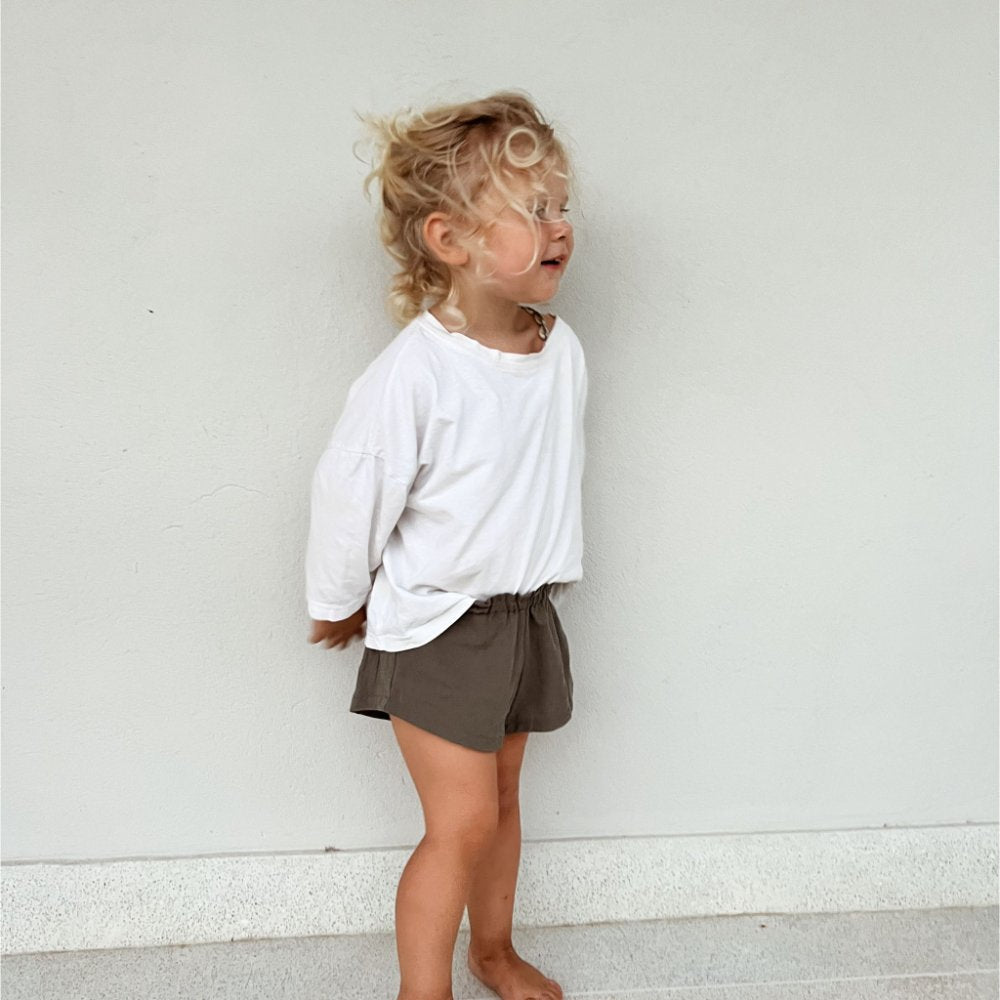 Tothemoon ☾ Tothemoon ☾ - Badu shorts - 100% Cotton - Handmade in Holland Outerwear Dark Olive / 1Y