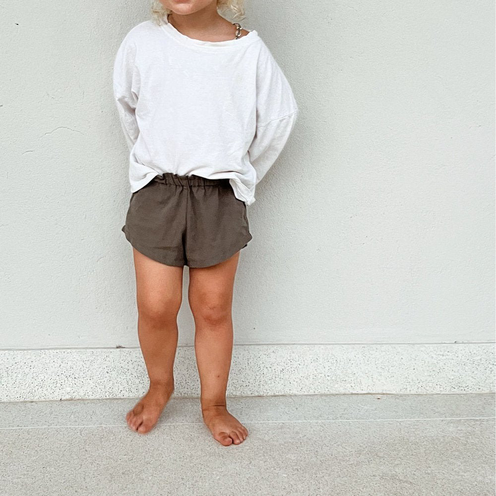 Tothemoon ☾ Tothemoon ☾ - Badu shorts - 100% Cotton - Handmade in Holland Outerwear Dark Olive / 1Y
