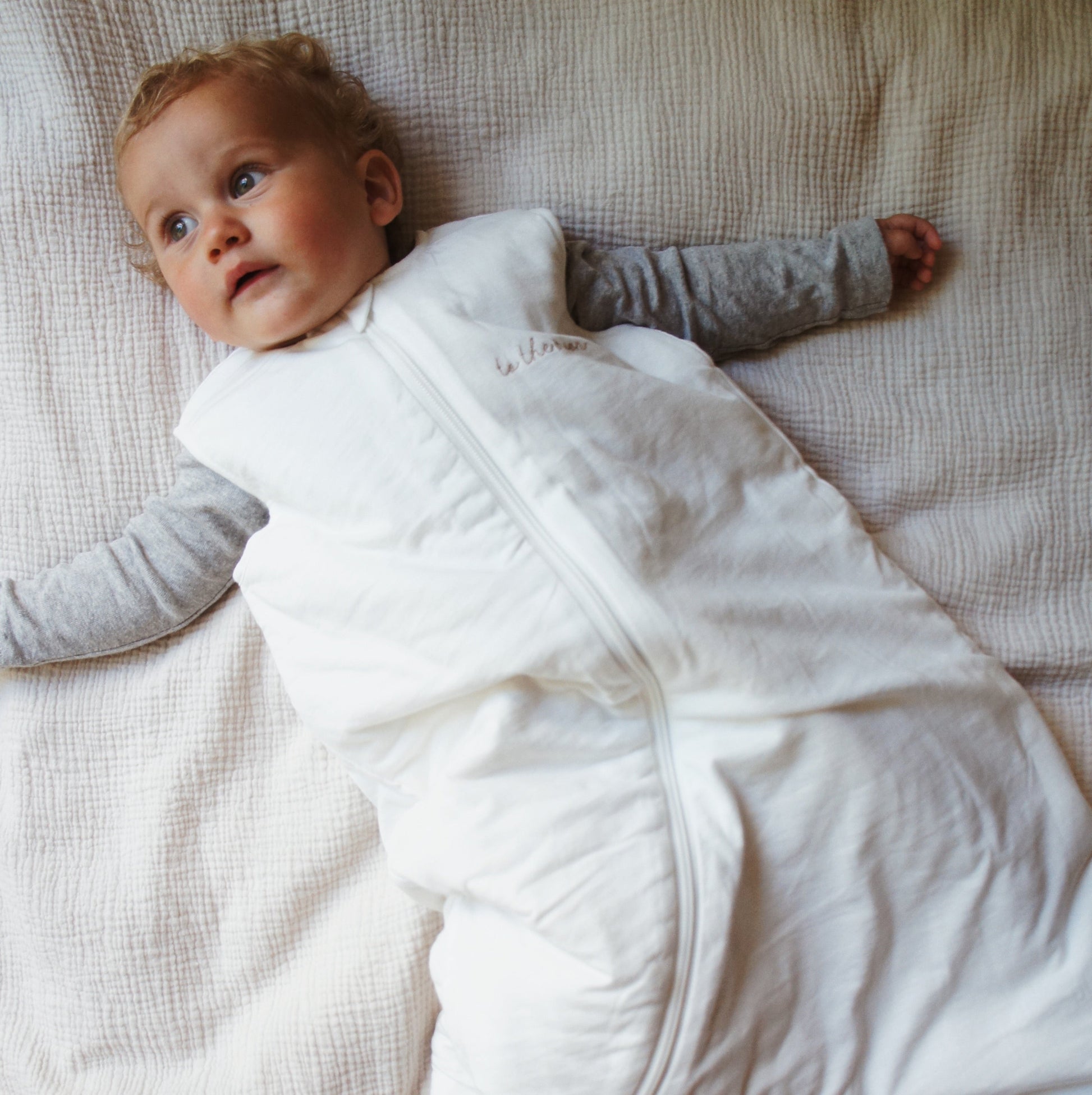 Tothemoon ☾ Tothemoon ☾ - Sleeveless quilted sleeping bag - 100% Cotton outer & filling 3-9 months